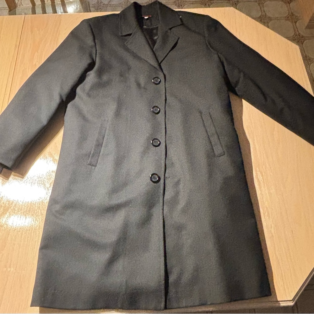 Simon Chang Classic Black Trench Coat